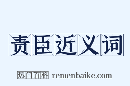 责臣近义词是什么意思的图片